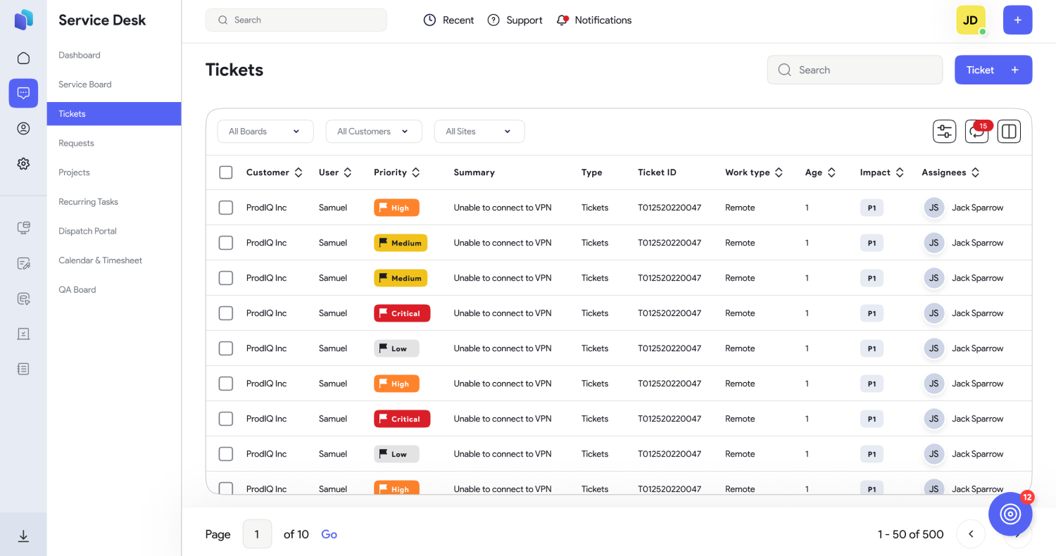 desskday software screenshot