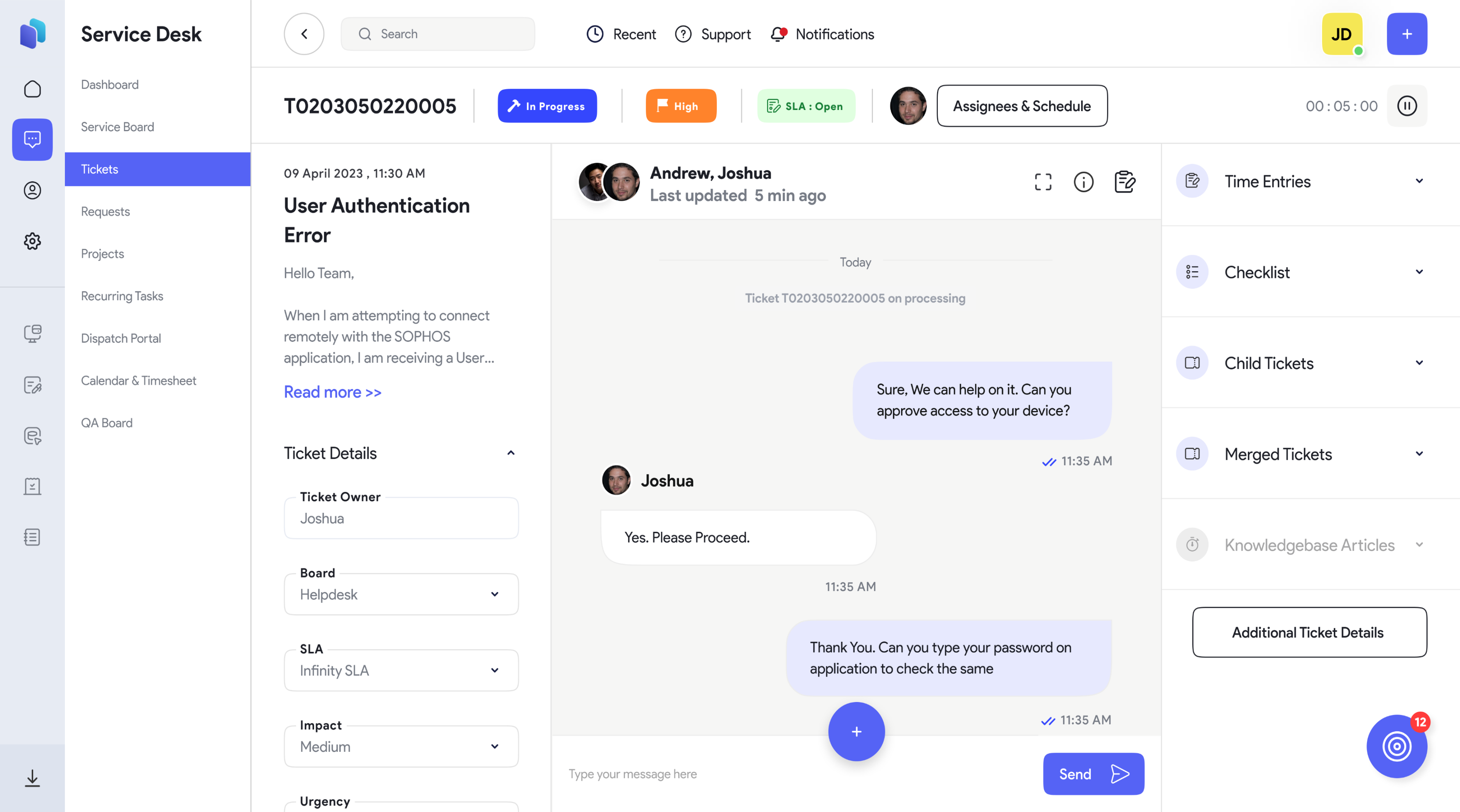 desskday software screenshot
